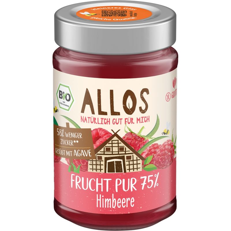 Allos Frucht Pur 75% Himbeere - Produktbild