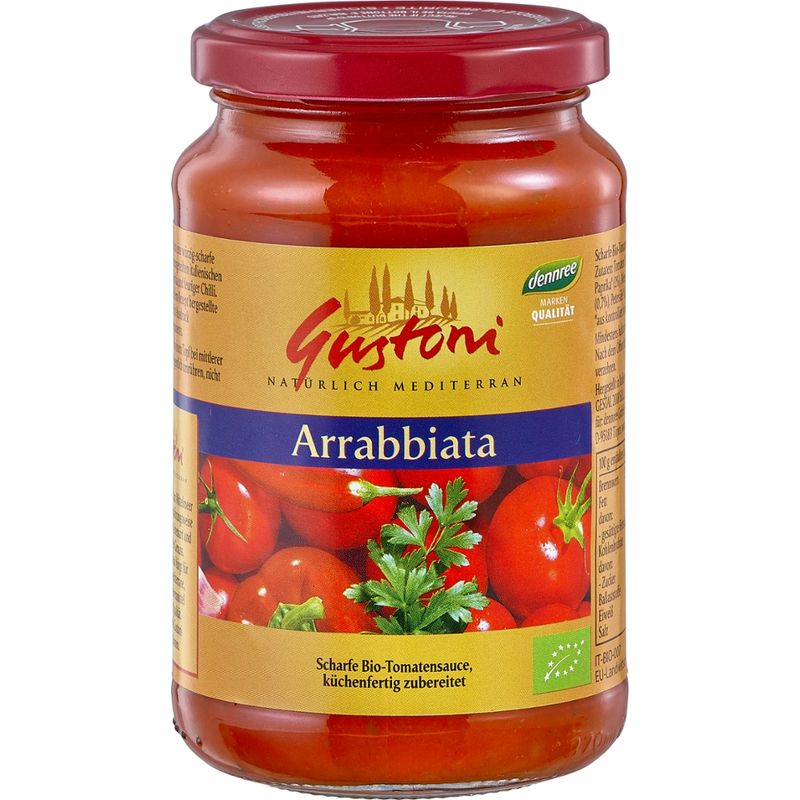 Gustoni Scharfe Tomatensauce, küchenfertig zubereitet - Produktbild