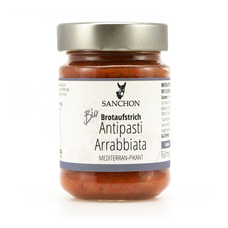 Sanchon BA Brotaufstrich Antipasti Arrabbiata, 190 g, SANCHON, bio - Produktbild