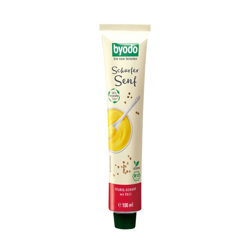 Byodo Byodo Hot Mustard in a tube, 100ml - Produktbild