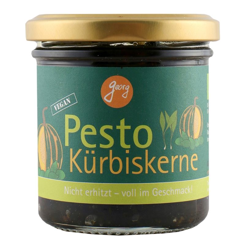 Georg Pesto Kürbiskerne mit Kürbiskernöl und Wildbärlauch Nicht erhitzt - voll im Geschmack! - Produktbild