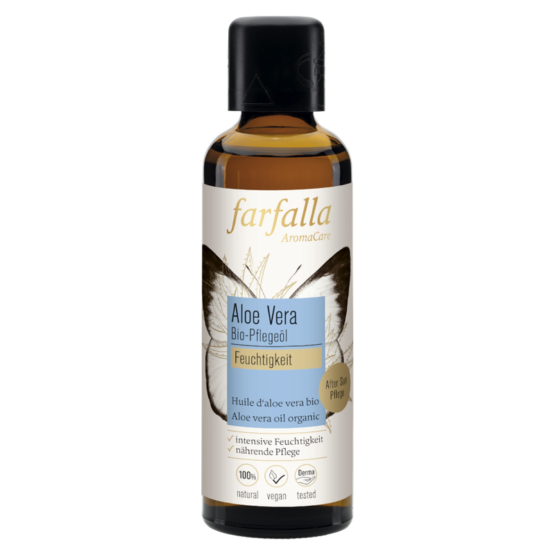 farfalla Aloe Vera, Bio-Pflegeöl, 75ml, Feuchtigkeit - Produktbild