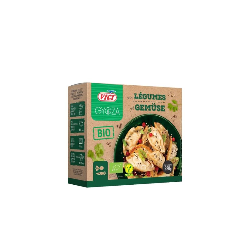 VICI Bio Teigtaschen mit Gemüse, vorgegart, tiefgefroren, 220g - Produktbild