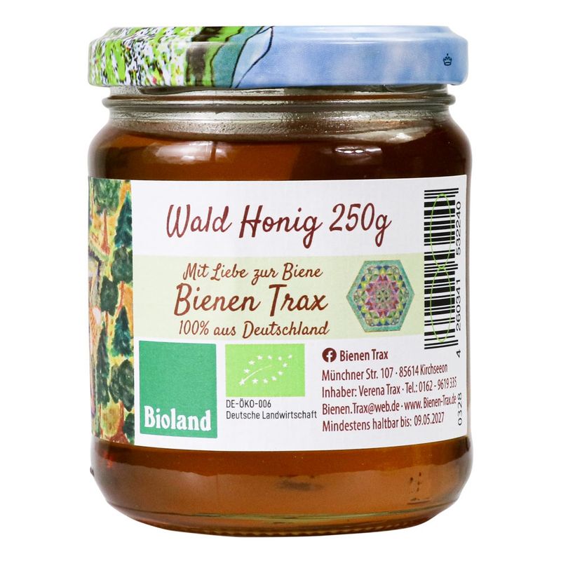 Familienimkerei Bienen-Trax KT6x Waldhonig 500g - Produktbild