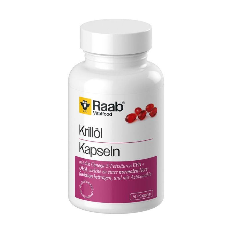 Raab Vitalfood Krillöl Kapseln, 50 Kapseln - Produktbild