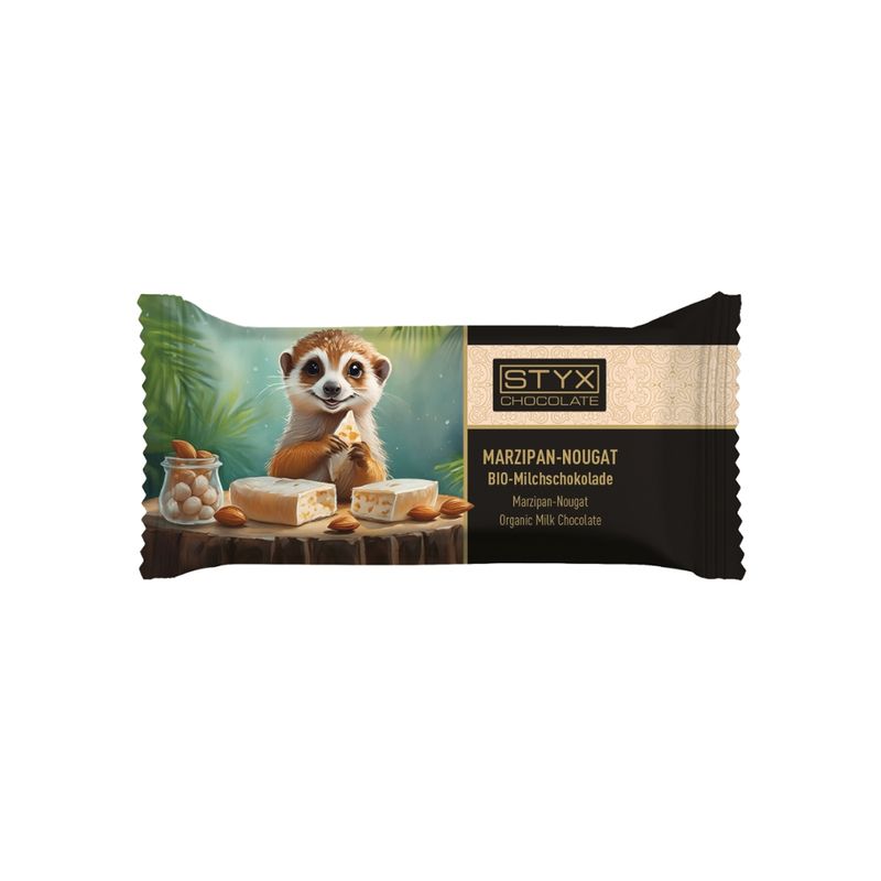 Styx Naturcosmetic BIO-Milchschokolade gefüllt mit 70% Marzipan-Nougat-Ganache 70g - Produktbild