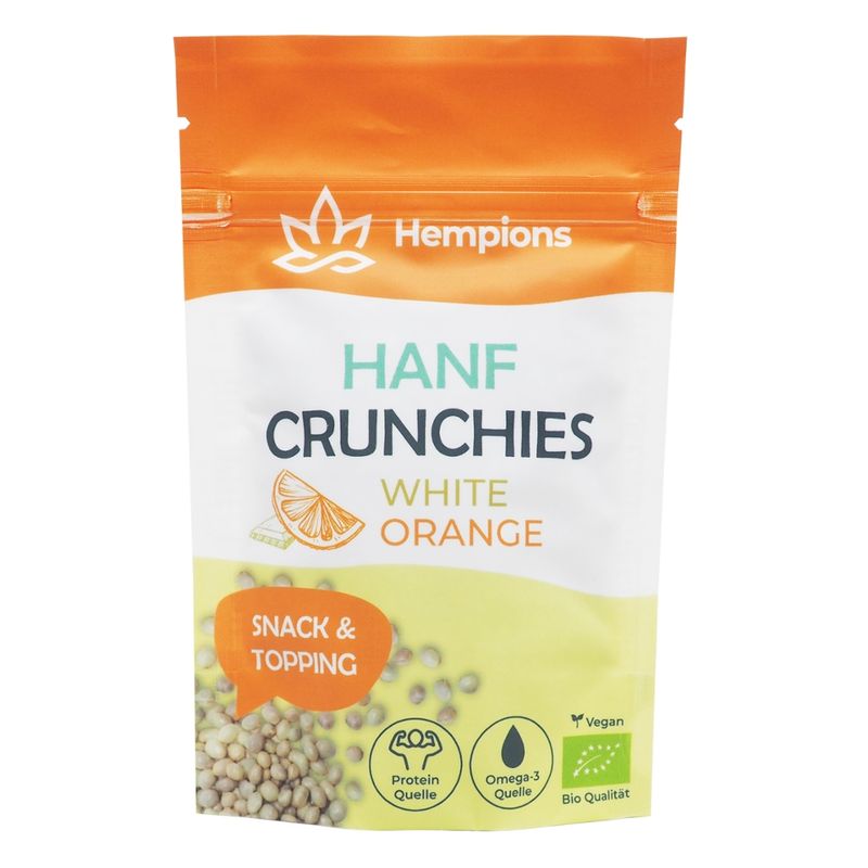 Hempions Bio Hanf Crunchies White Orange, 50 g - Produktbild