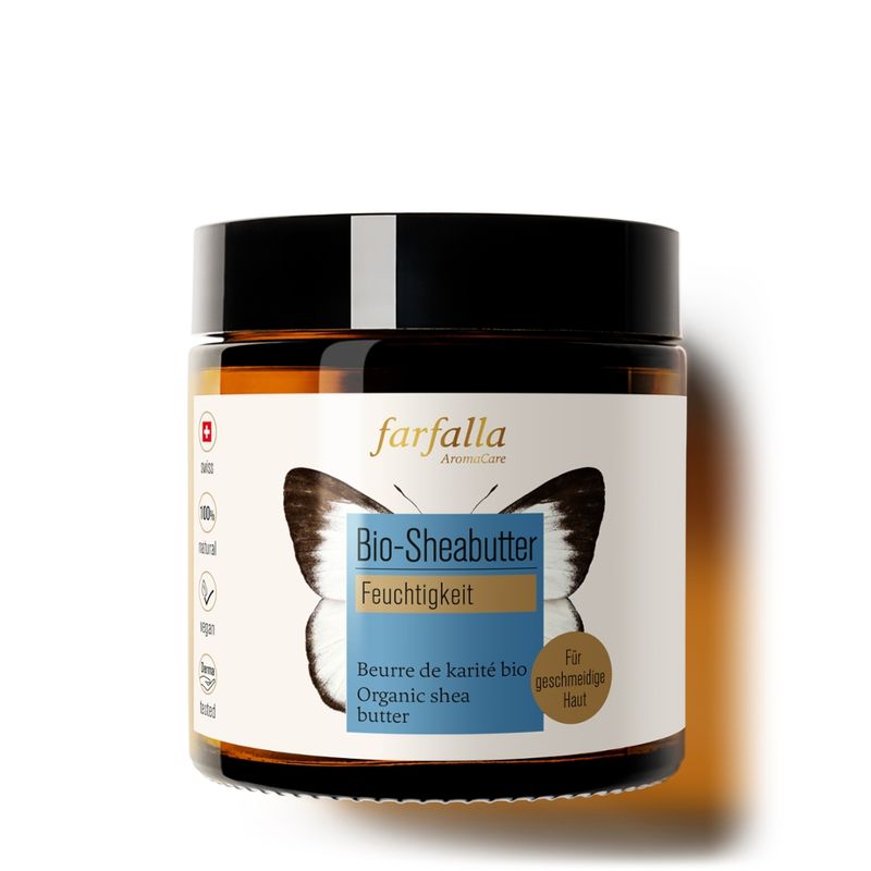farfalla Shea, Bio-Sheabutter, 100ml, Feuchtigkeit - Produktbild