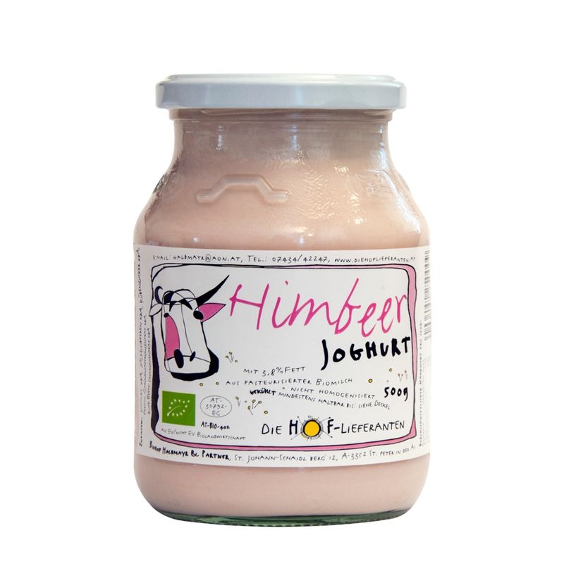 Die Hoflieferanten Himbeer Joghurt 3,8% Fett - Produktbild