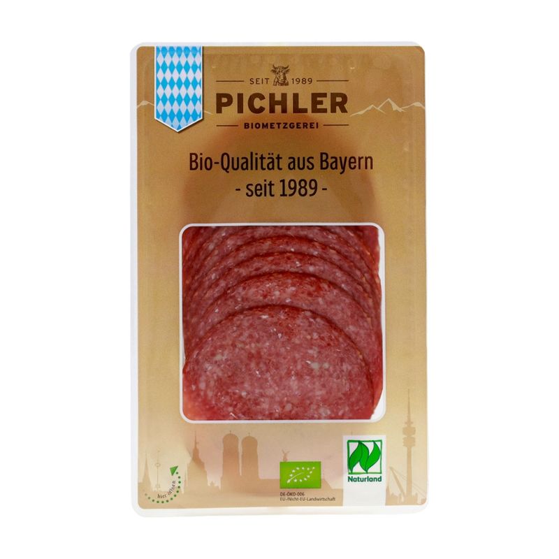 Biometzgerei Pichler Bio-Salami, 5x75g, Naturland - Produktbild