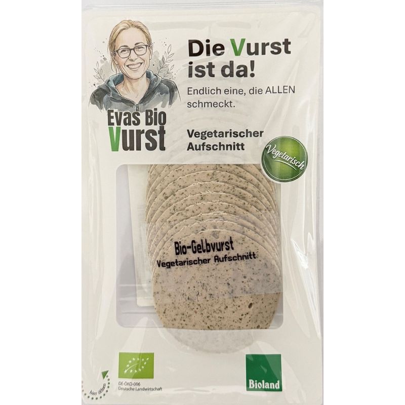 Evas Bio Vurst Evas Bio Vurst Bio-GelbVurst vegetarischer Aufschnitt - Produktbild