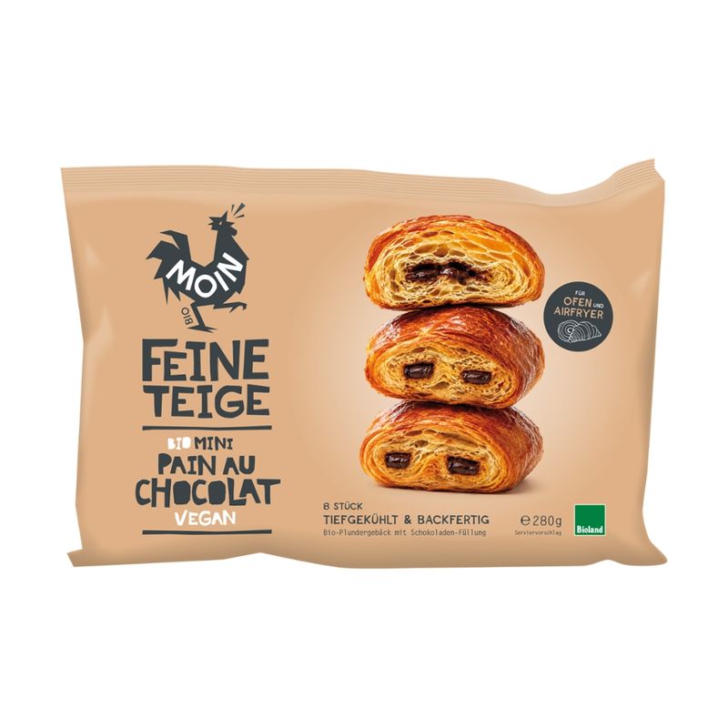 Moin Bio Backwaren Bio Mini Pain au Chocolat Vegan - Produktbild