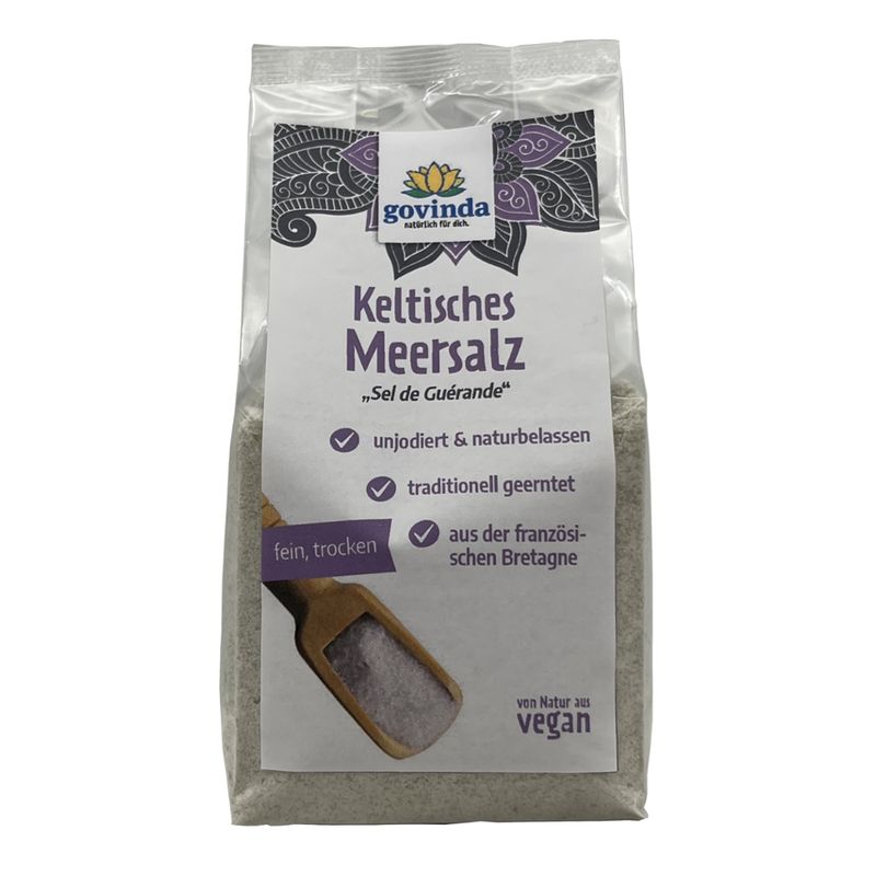 Govinda Keltisches Meersalz Sel de Guérande, fein - Produktbild