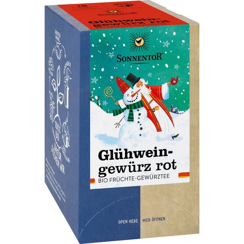 Sonnentor Glühweingewürz rot, Doppelkammerbeutel - Produktbild