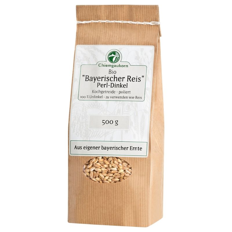 Chiemgaukorn "Bayerischer Reis", Bio Perl-Dinkel, Chiemgaukorn - Produktbild