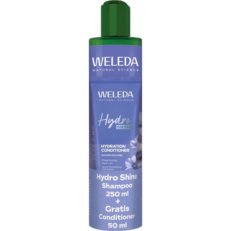 Weleda Hydro Shine Shampoo inkl. Mini Spülung - Produktbild