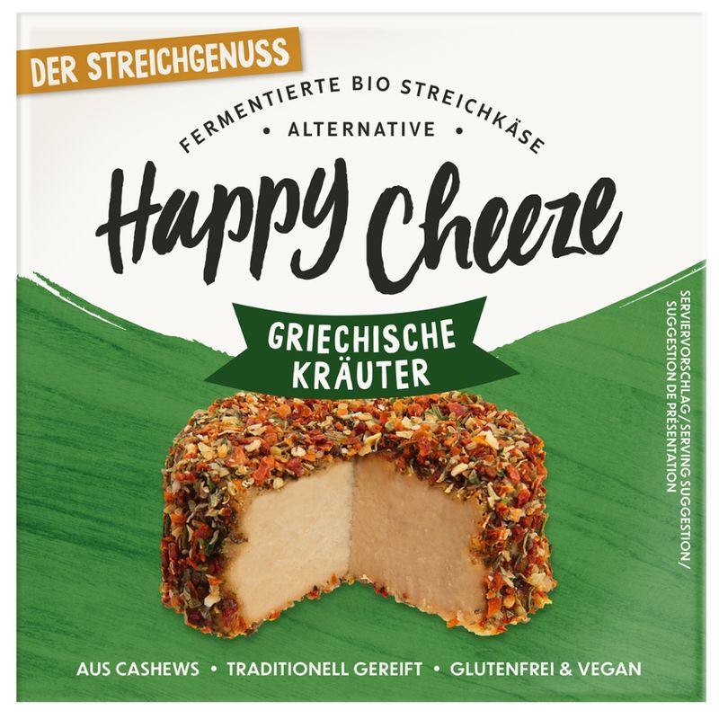 Happy Cheeze BIO Happy Cheeze Der Streichgenuss Griechische Kräuter 100g - Produktbild