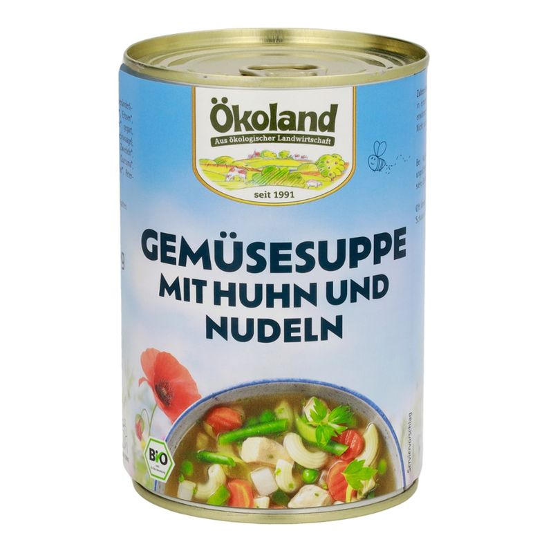 ÖKOLAND Gemüsesuppe mit Huhn - Produktbild