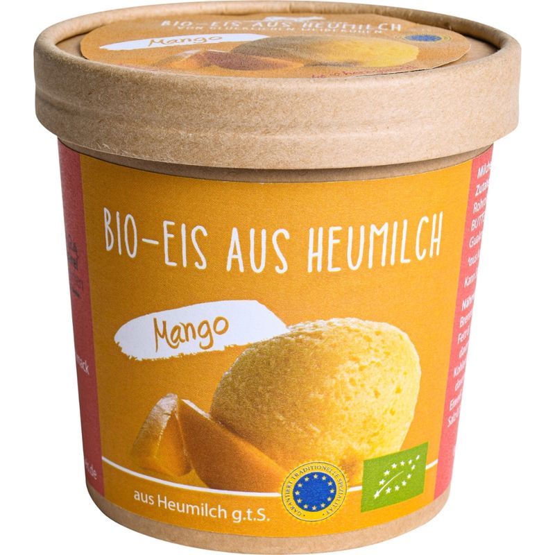 Bio - Heumilcheis Manufaktur Hohenlohe Bio - Eis aus Heumilch g.t.S. Mango 300ml - Produktbild