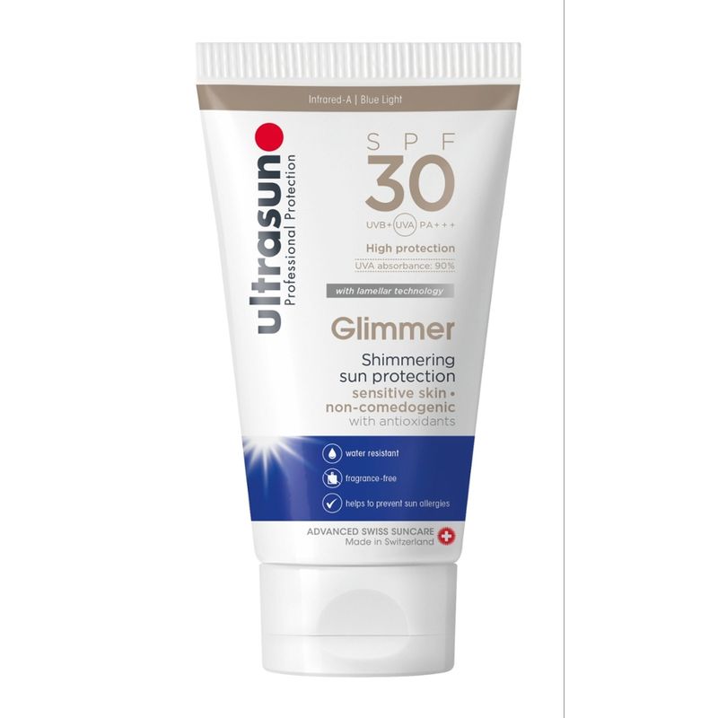 Ultrasun Glimmer SPF30 MAX 150ml Tube - Produktbild