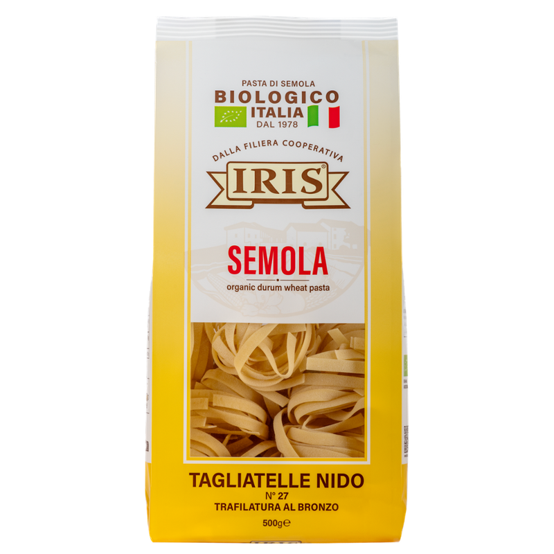 IRIS  Bandnudeln Nest hell aus Itaienische Hartweizengriess 500 g. - Produktbild