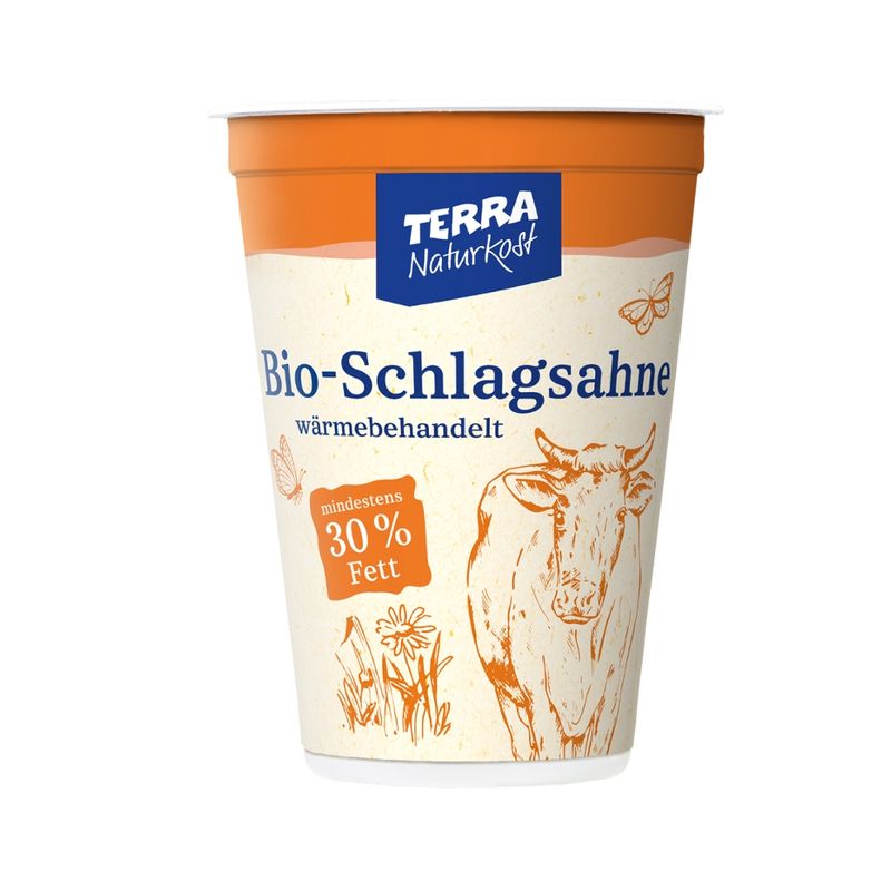 Terra Naturkost Handels GmbH Bio Schlagsahne im Becher 30% Fett - Produktbild
