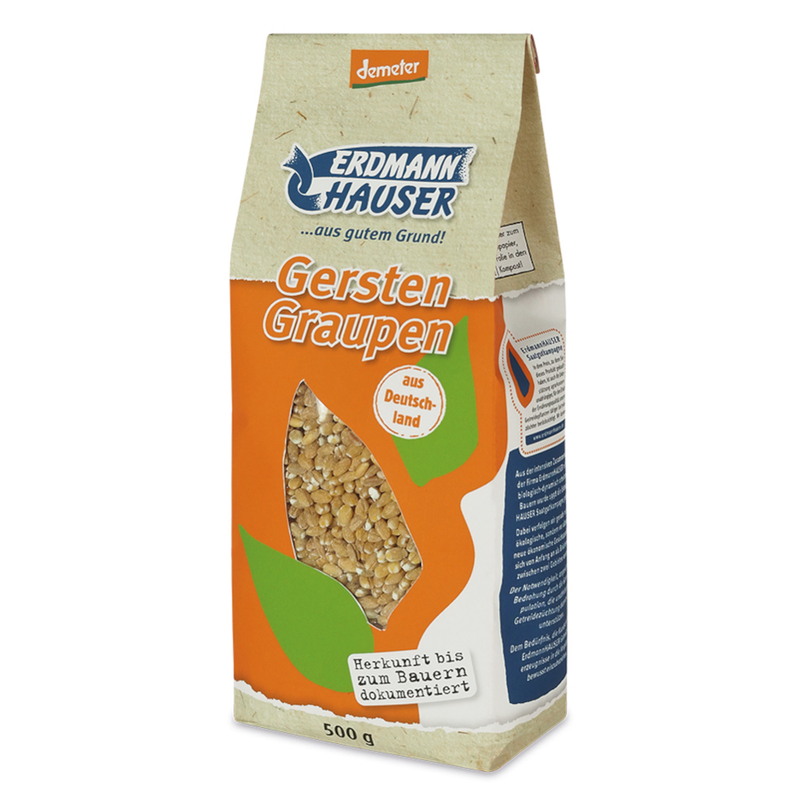 ErdmannHAUSER Getreideprodukte ErdmannHAUSER demeter Gerstengraupen - Produktbild
