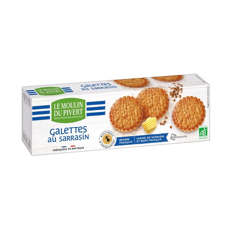 Le Moulin du Pivert Butterkekse mit Buchweizenmehl - Produktbild