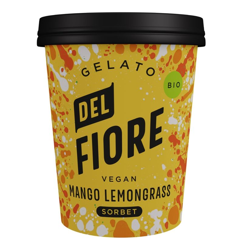 Del Fiore Gelato 500ml Del Fiore Gelato Bio Mango und Lemongrass Sorbet - Produktbild