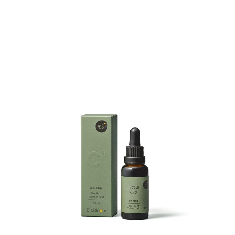 BioBloom Bio CBD Mundöl 8% 30ML - Produktbild