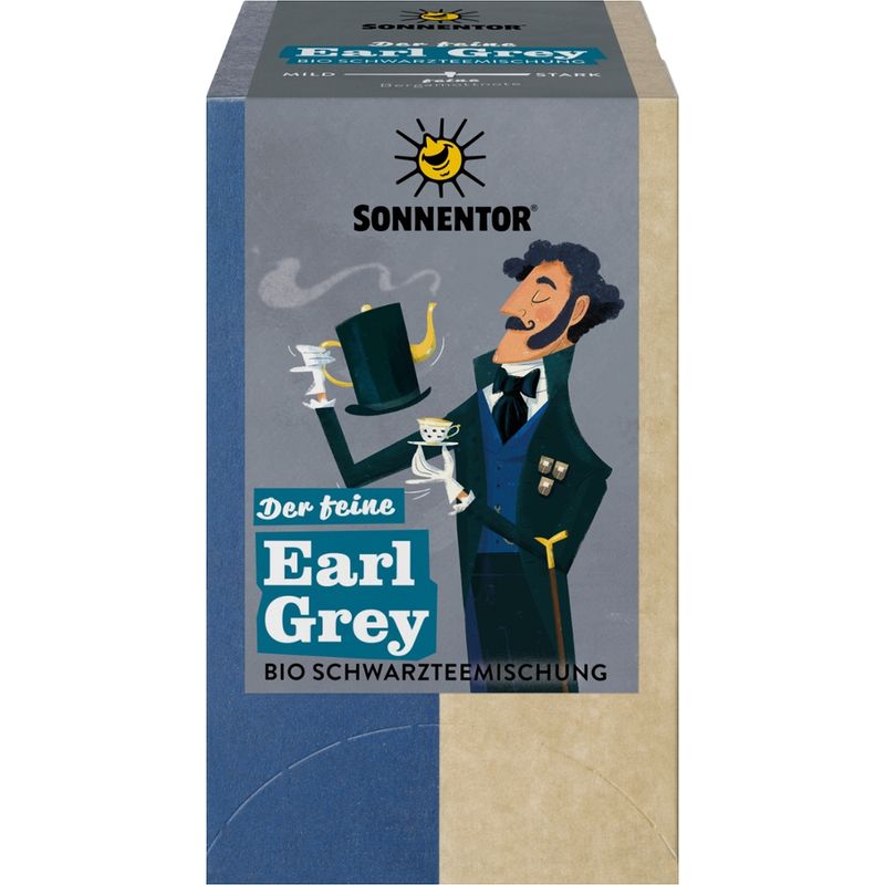 Sonnentor Der feine Earl Grey Schwarztee, Doppelkammerbeutel - Produktbild