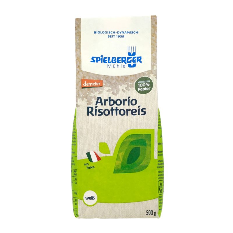 Spielberger Mühle Risottoreis Arborio, weiß, demeter - Produktbild