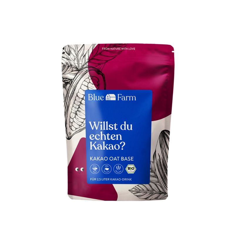 Blue Farm Blue Farm Kakao Oat Base (bio) mit fair gehandeltem Bio-Kakaopulver - Produktbild