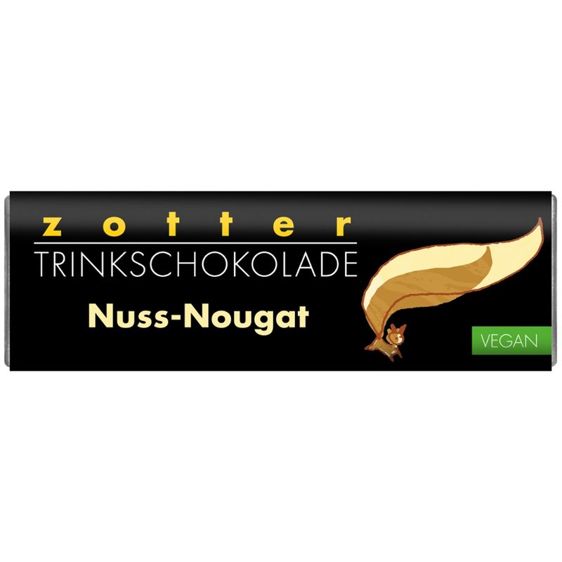 Zotter Schokolade Trinkschokolade – Nuss Nougat - vegan - Produktbild