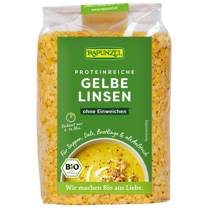 Rapunzel Linsen gelb - Produktbild