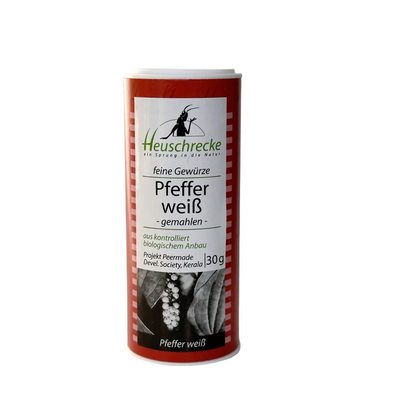 Heuschrecke Pfeffer weiß, gemahlen, kbA - Produktbild