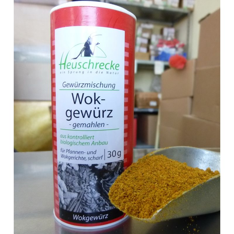 Heuschrecke Wokgewürz, sehr scharf, gemahlen, kbA - Produktbild