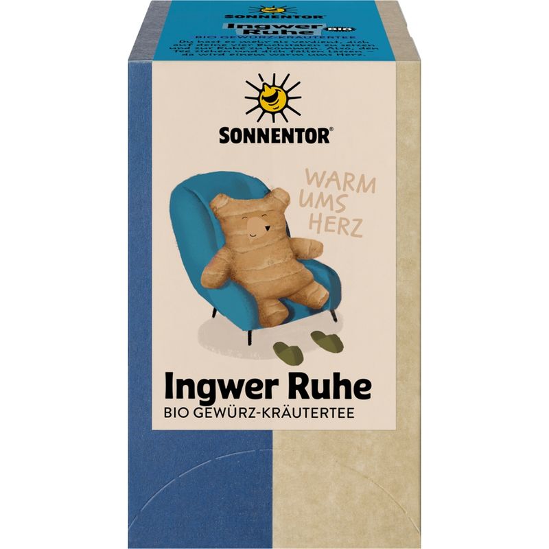Sonnentor Ingwer Ruhe Tee, Doppelkammerbeutel - Produktbild