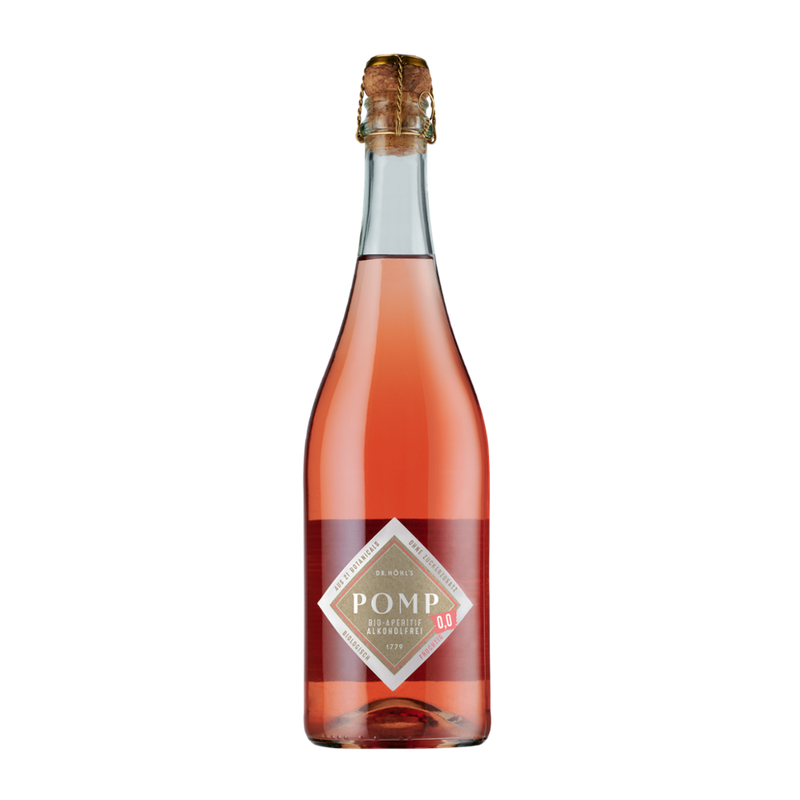 POMP Cuvée (mit und ohne Alkohol) POMP Bio-Aperitif 0,0 fruchtig - alkoholfrei - BIO - 0,75l - Produktbild