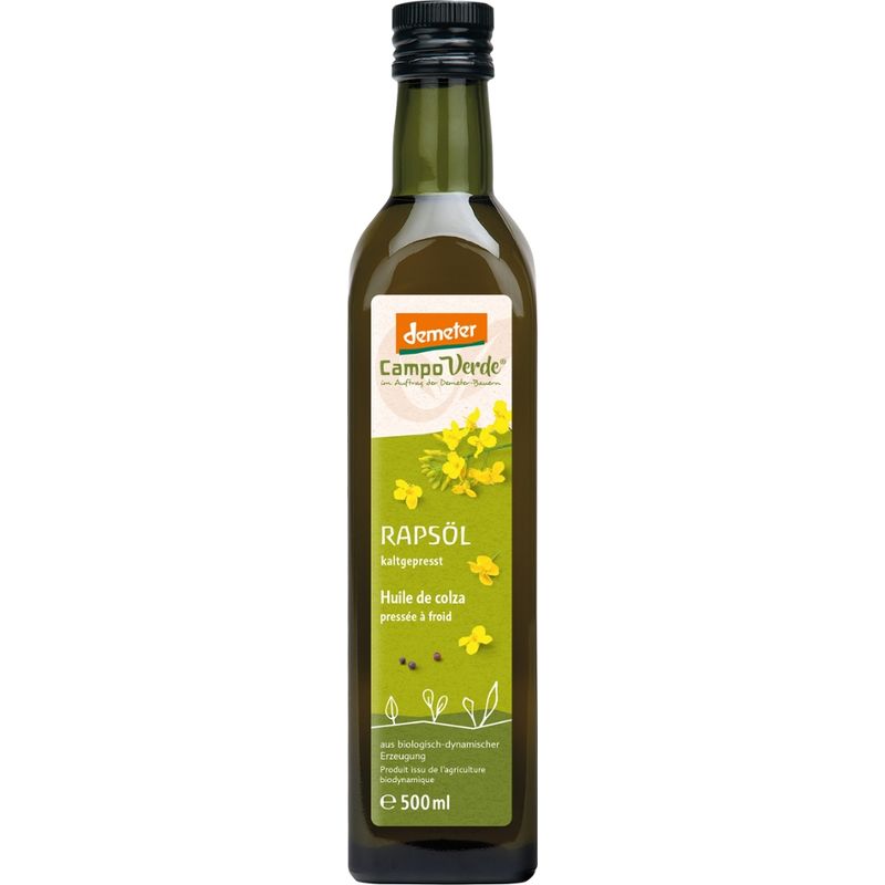 Campo Verde CV demeter Rapsöl 500ml - Produktbild