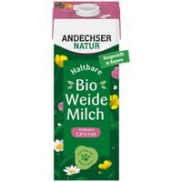Haltbare Bio-Weidemilch mind. 3,8% 1L - Produktbild