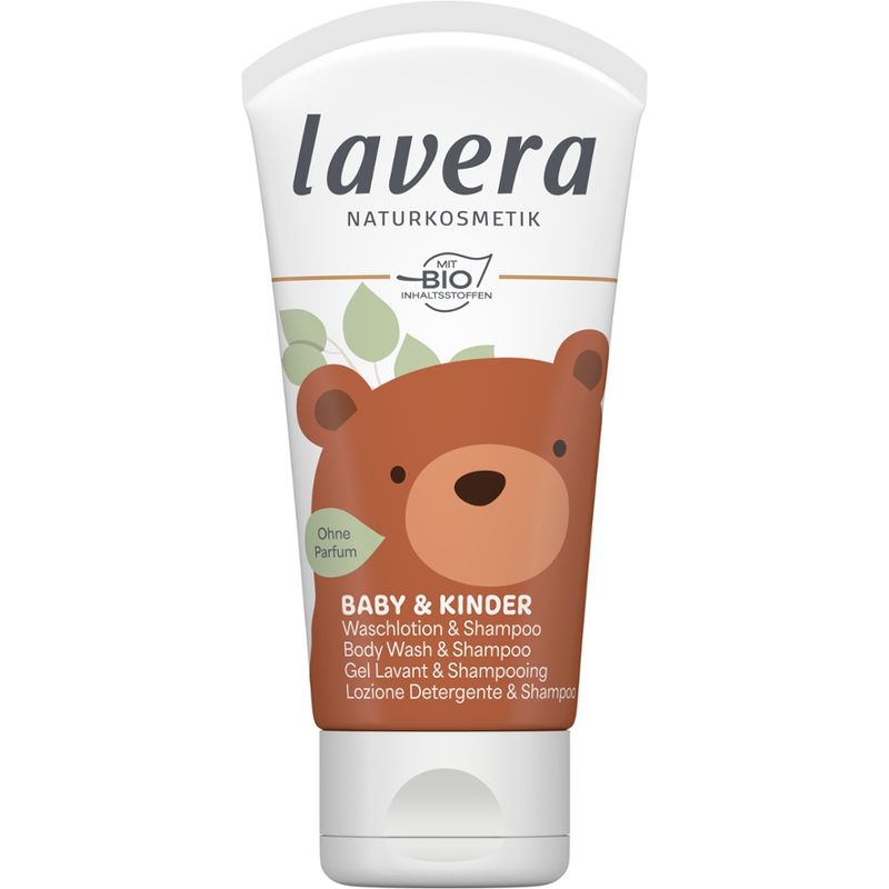 lavera PROBIERGRÖßE BABY & KINDER WASCHLOTION & SHAMPOO - Produktbild
