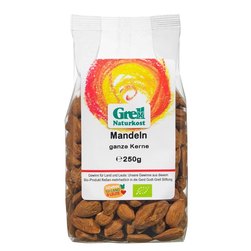 Grell Naturkost Mandeln ganze Kerne - Produktbild