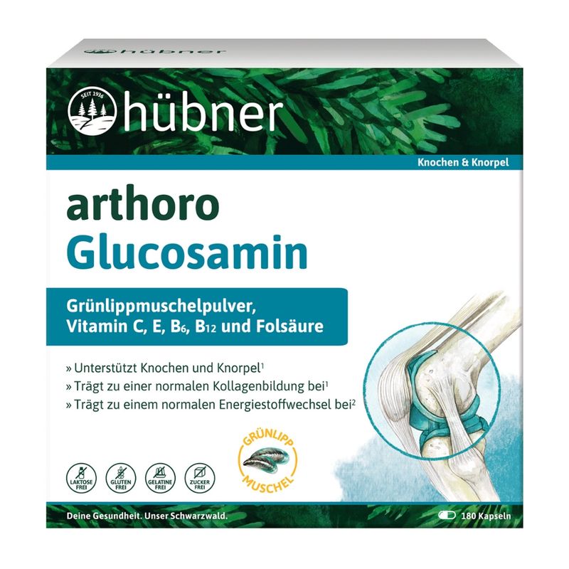 Hübner hübner® arthoro Glucosamin 180 Kps. - Produktbild