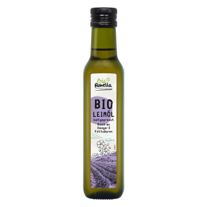 Bonella Bonella Bio Leinöl 0,25l - Produktbild