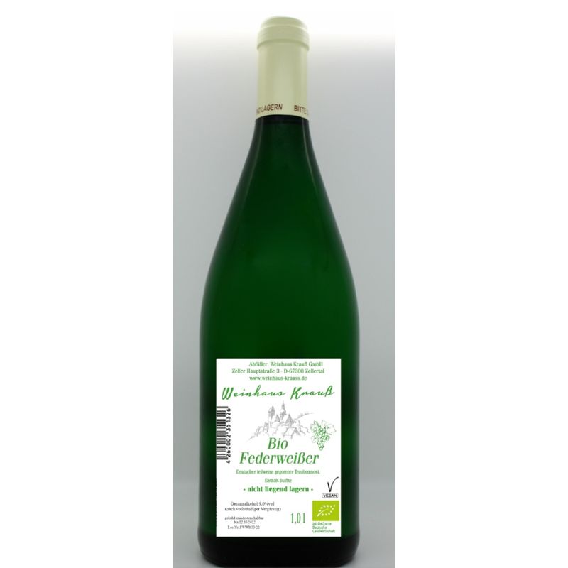 Zellertaler Keller Deutscher Federweißer Dennree - Produktbild