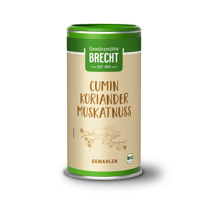Gewürzmühle Brecht Cumin-Koriander-Muskatnuss Gewürzmischung gemahlen - Produktbild