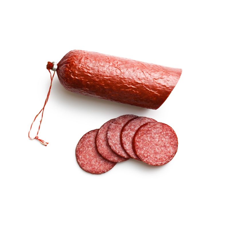 Chiemgauer Naturfleisch Rindersalami, Stange ca. 120 g, SB, kbA - Produktbild