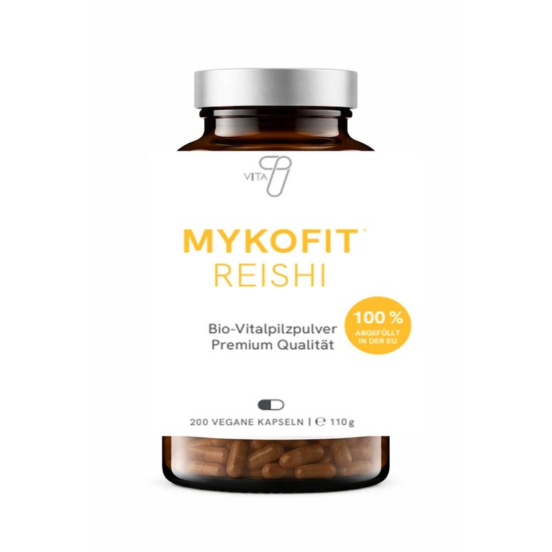 vita7 vita7 MYKOFIT Bio Reishi, 200 Kapseln, pro Packung (110g) - Produktbild