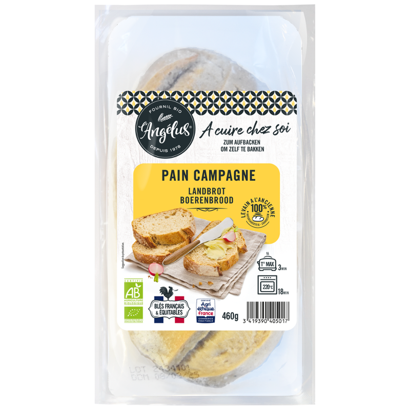L'Angélus Französisches Landbrot 460g zum Aufbacken - Produktbild